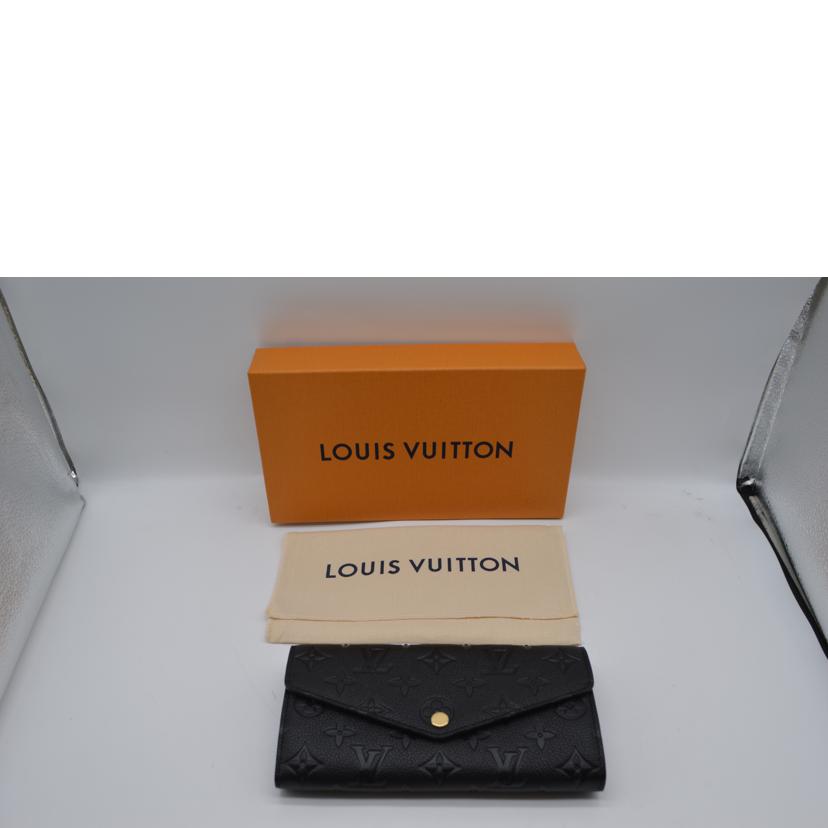 LV ルイヴィトン/ポルトフォイユ・サラ新型／アンプラント／ノワール/M82257//RFI****/SAランク/89