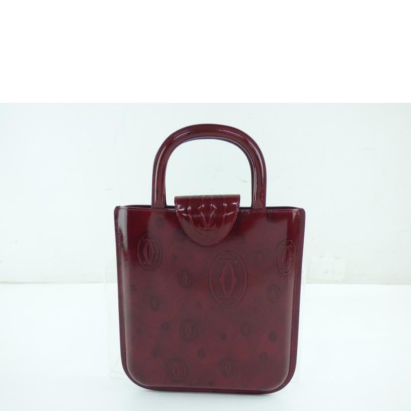 Cartier カルティエ/ハッピーバースデー／ハンドバッグ／ボルドー/L100528//ABランク/64