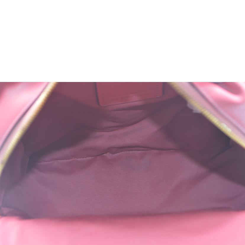 ✨美品✨　coach コーチ　バッグパック　巾着　レザー　シグネチャー　紫 COACH - 【極美品】COACH シグネチャー 巾着 ショルダーバッグ