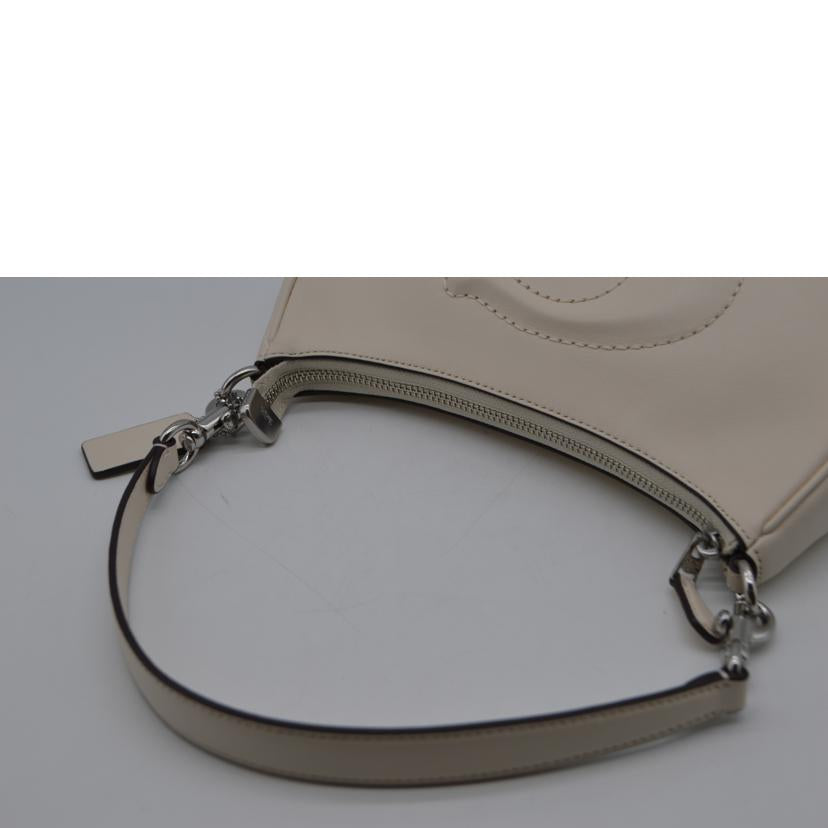 COACH コーチ/テリホワイト2wayレザーショルダー／チョーク/CR099//M23**/Aランク/89