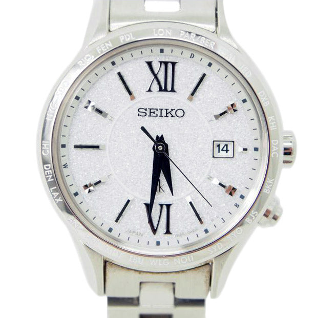 SEIKO セイコー/LUKIA/レディース/電波ソーラー/SSVV035/911***/レディース時計/ABランク/78【中古】