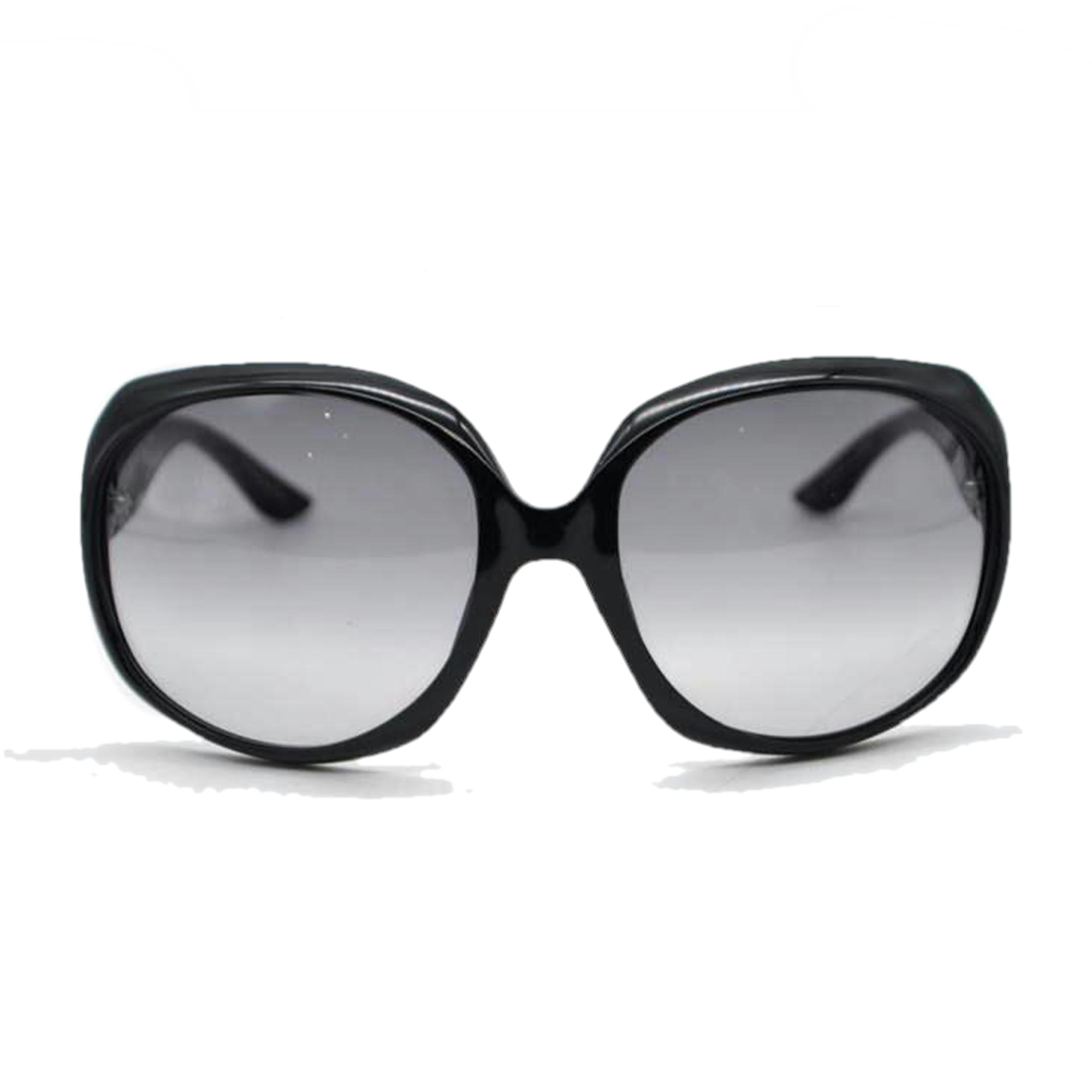 Christian　Dior ディオール/グロッシーオーバルサングラス／ブラックフレーム/GLOSSY1 584LF//62 20 125/ABランク/89