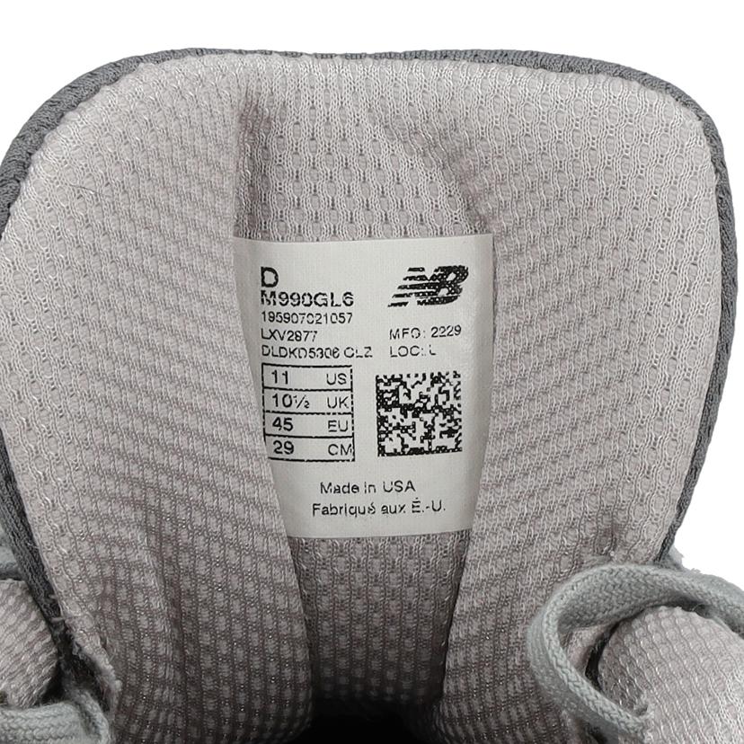 new　balance ニューバランス/スエードメッシュスニーカー／グレー/M990GL6//Aランク/18