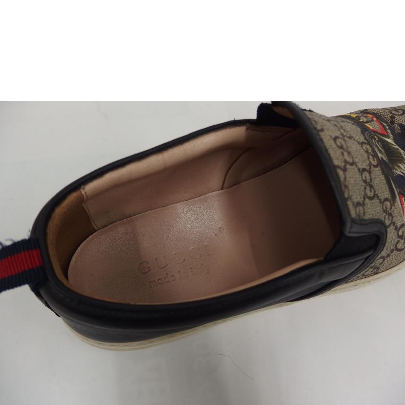 GUCCI ｸﾞｯﾁ/GUCCIスリッポン／GGスプリーム／ウルフ/497105//Bランク/82