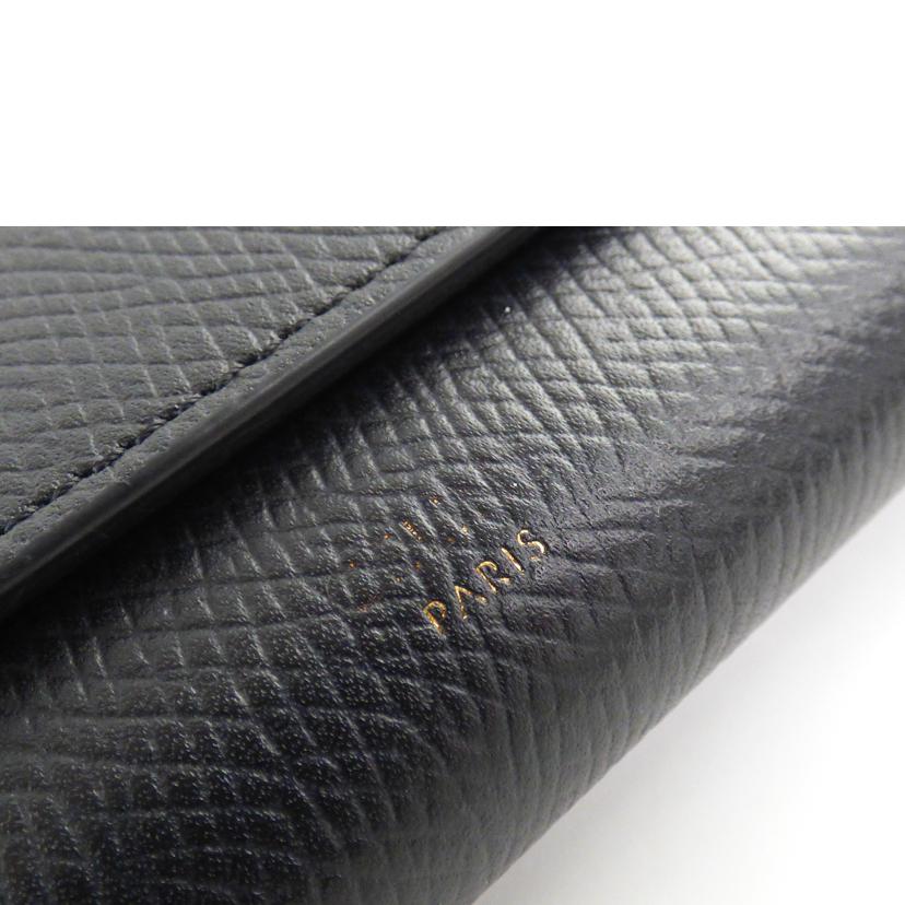 CELINE セリーヌ/ファスナー長財布／ブラック／カーフ/10B563BEL//Bランク/64