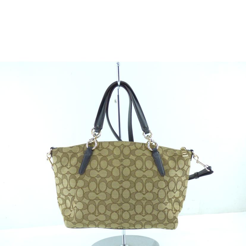 COACH コーチ/ショルダーバッグ／2WAYハンド／ベージュ／ブラウン/F58283//F17**/Aランク/64