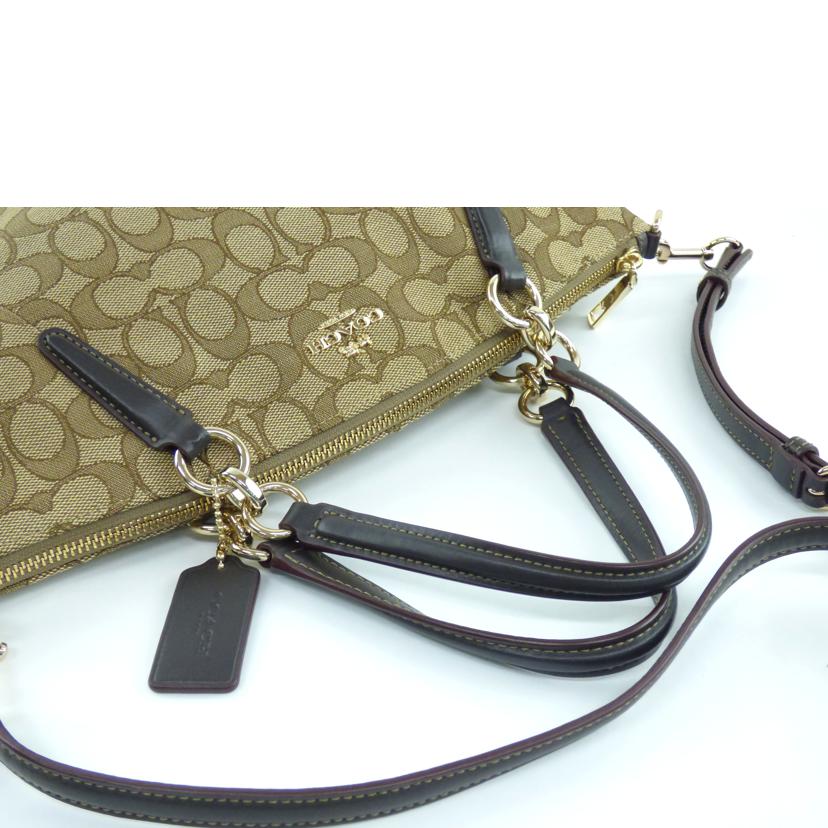 COACH コーチ/ショルダーバッグ／2WAYハンド／ベージュ／ブラウン/F58283//F17**/Aランク/64