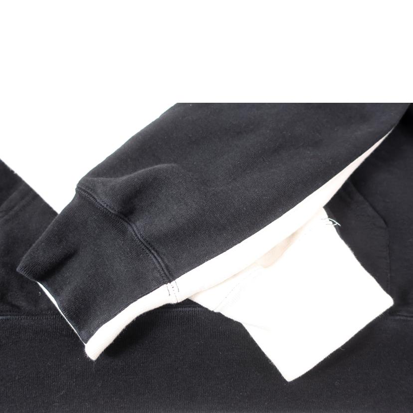 Supreme シュプリーム/メンズパーカー　ツートン　Lサイズ　ブラック　ホワイト//Bランク/65