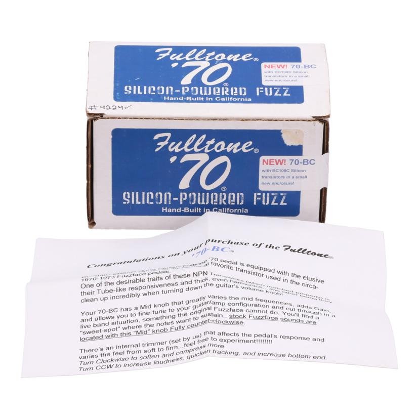 Fulltone フルトーン　/エフェクター／70　PEDAL－BC/70-BC-108C//04224/Aランク/62
