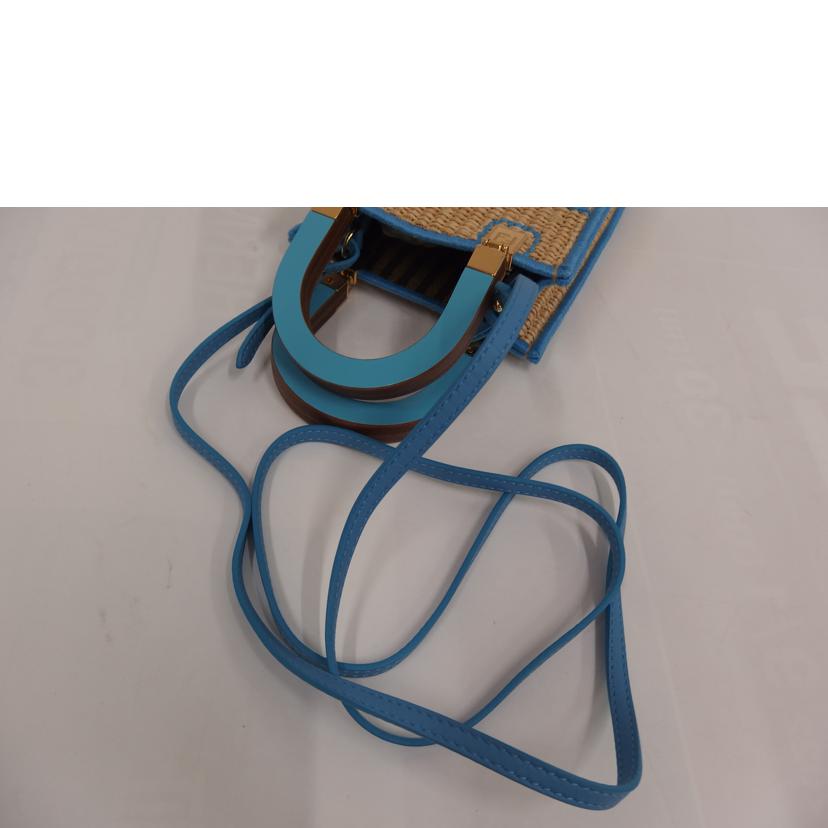 FENDI ﾌｪﾝﾃﾞｨ/2wayショルダー／ショッパー／ブルー/BS051//Aランク/82