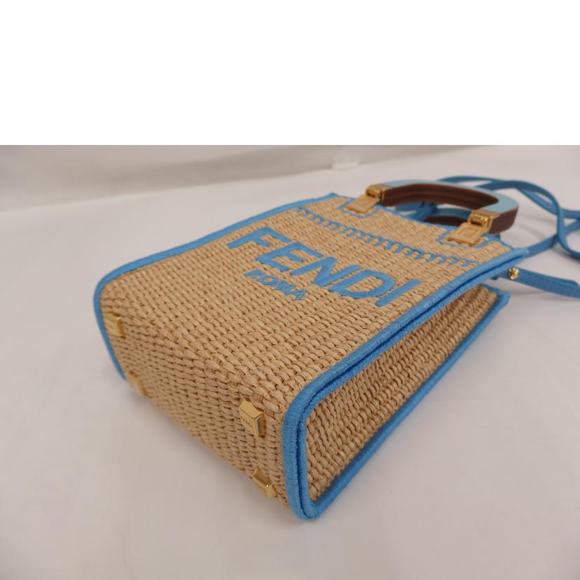 FENDI ﾌｪﾝﾃﾞｨ/2wayショルダー／ショッパー／ブルー/BS051//Aランク/82