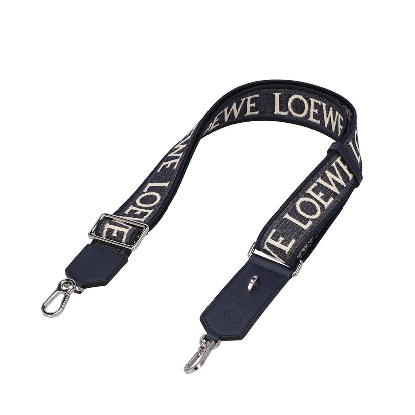 LOEWE ロエベ/Dリングアナグラムストラップ／DEEP　NAVY/C073R53X01//832***/Aランク/77