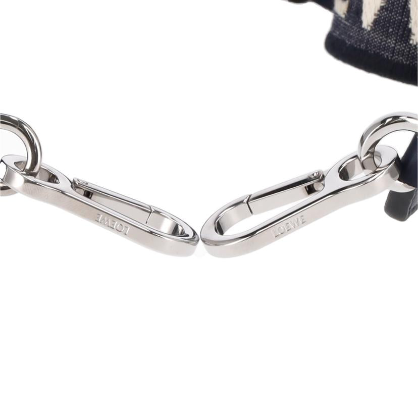 LOEWE ロエベ/Dリングアナグラムストラップ／DEEP　NAVY/C073R53X01//832***/Aランク/77