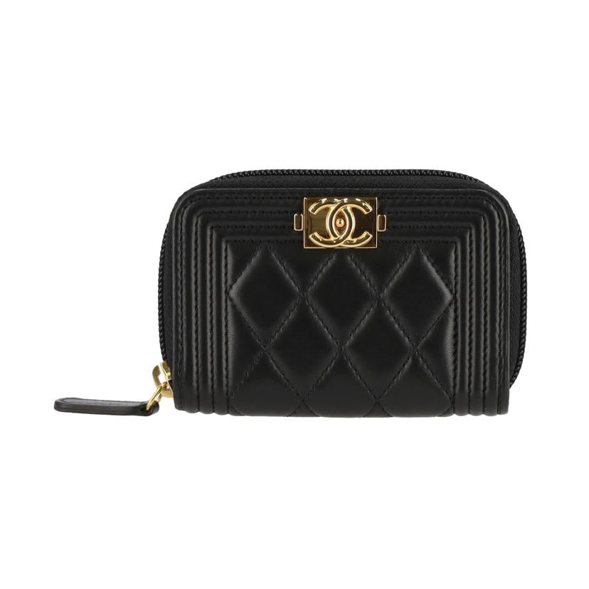 CHANEL シャネル/シャネルボーイシャネルジップコイン／カ－ドケース/A80602//212*****/Aランク/93