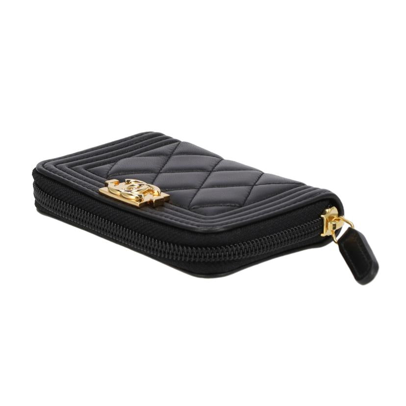 CHANEL シャネル/シャネルボーイシャネルジップコイン／カ－ドケース/A80602//212*****/Aランク/93