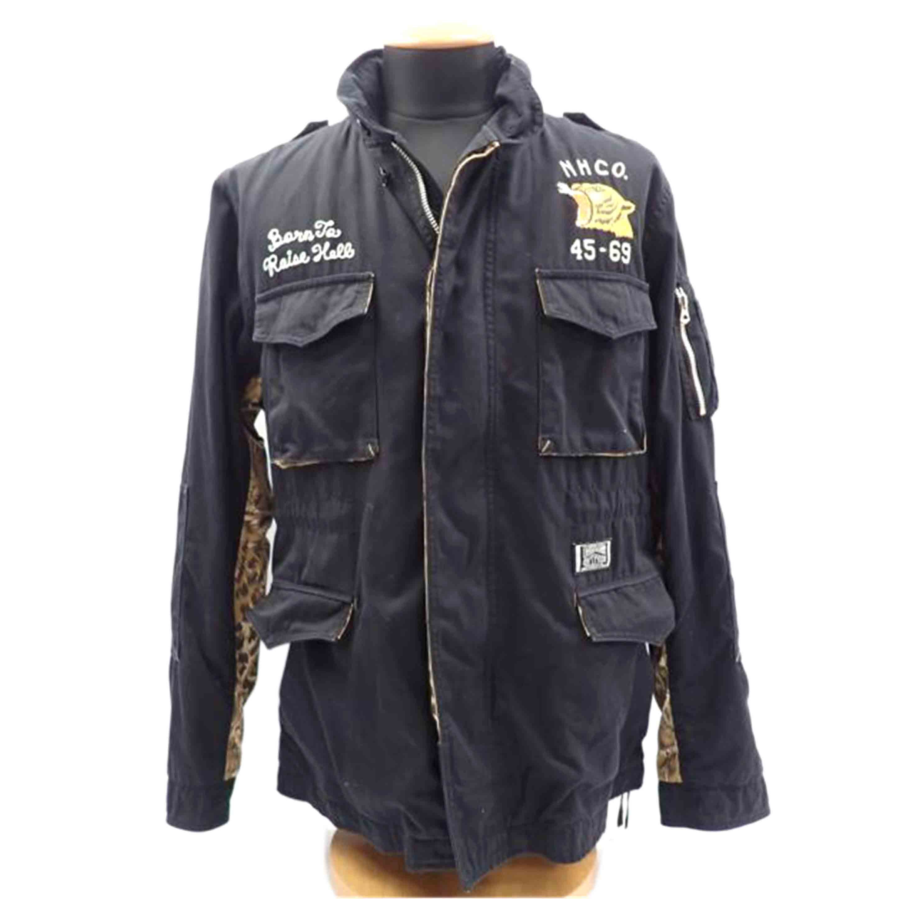 NEIGHBORHOOD ネイバーフッド/★NEIGHBORHOOD　スーベニア刺繍ヒョウ柄切り替えコットンジャケット/09AW/M-65 LEO/C//L/BCランク/62