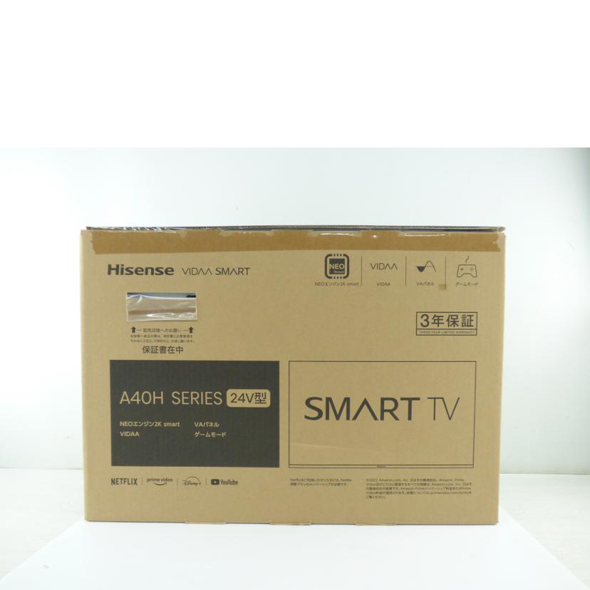 Hisence ハイセンス/液晶テレビ/24A40H//3TE24G22489F01AABA10888/Sランク/64