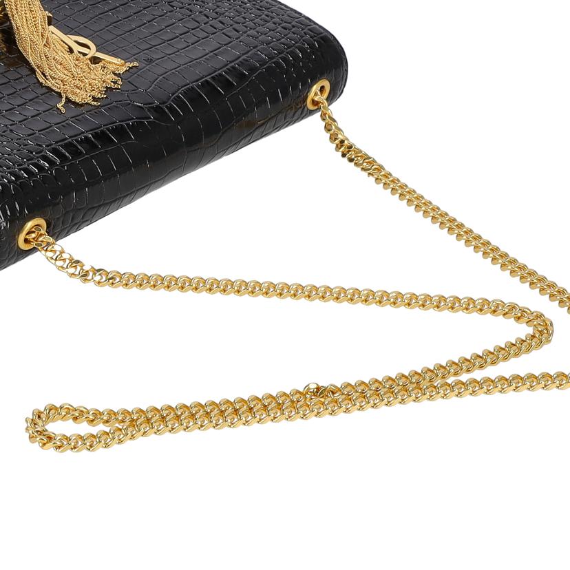 SAINT　LAURENT サンローラン/ケイトミディアムタッセルエンボスレザーチェーンショルダーバッグ/BRS354119//032*/Aランク/67
