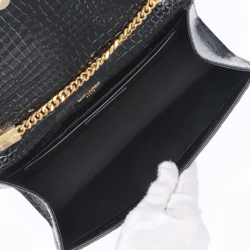 SAINT　LAURENT サンローラン/ケイトミディアムタッセルエンボスレザーチェーンショルダーバッグ/BRS354119//032*/Aランク/67