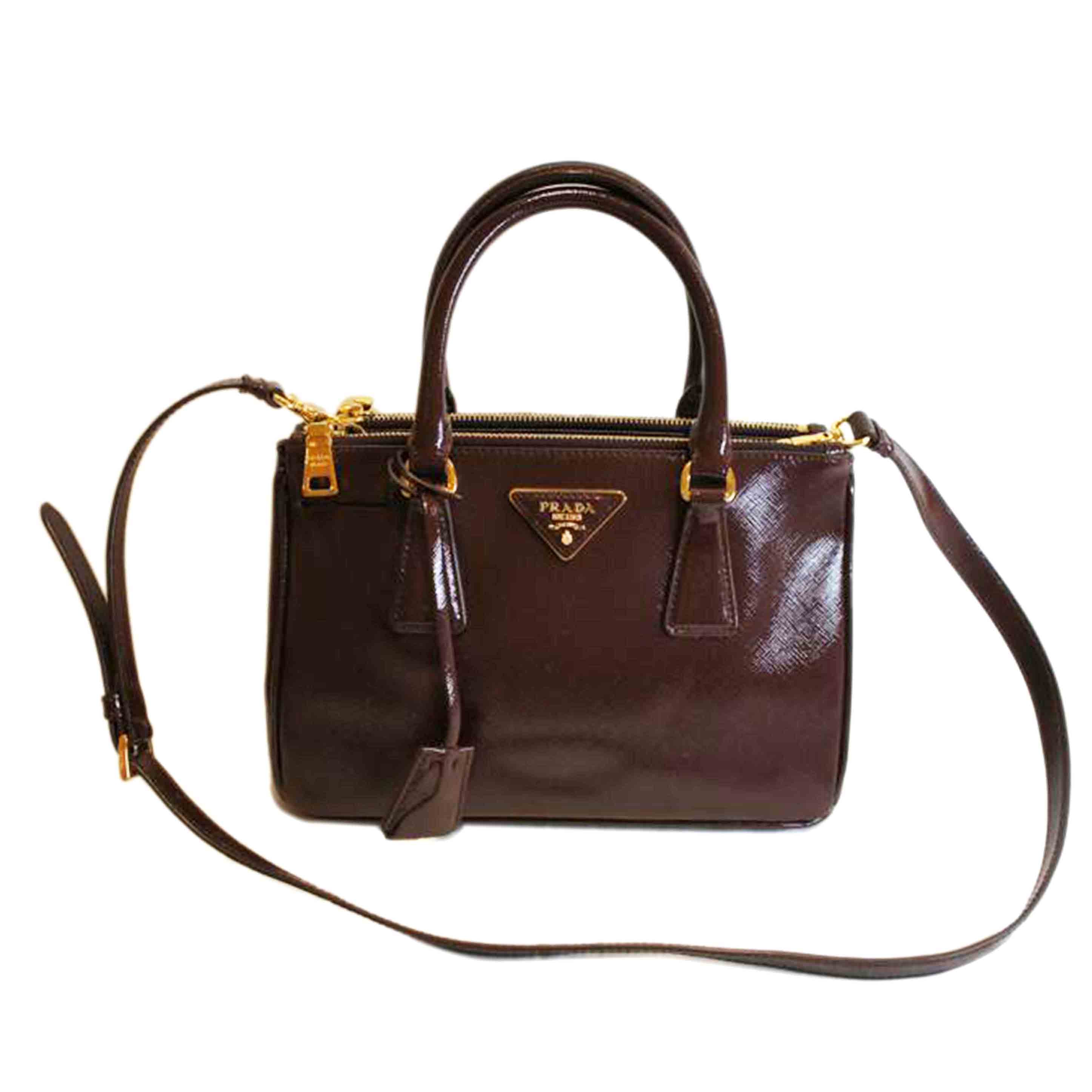 PRADA プラダ/ガレリアミニエナメル2WAY/BN2316//173****/Aランク/92