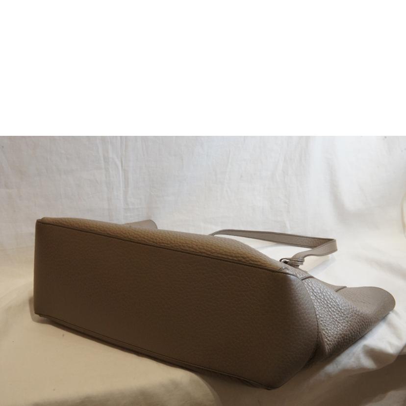 TOD＇S トッズ/レザートートグレー//Aランク/92