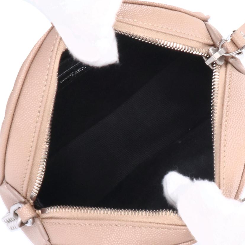 SAINT　LAURENT サンローラン/ヴィニル／モノグラムキルティングチェーンショルダーバッグ／ベージュ/PMR610436//121*/SAランク/18