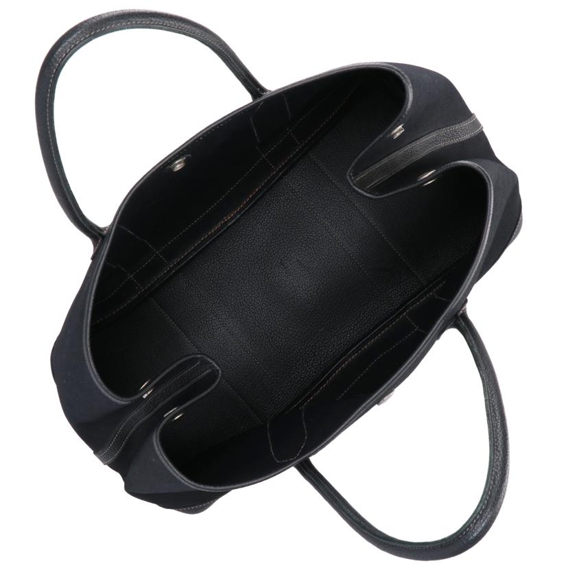 HERMES エルメス/ガーデンパーティーPM／トートバッグ／トワルオフィシエ／ブラック//RB□*/ABランク/18