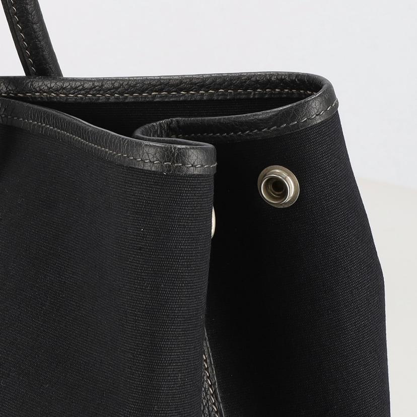 HERMES エルメス/ガーデンパーティーPM／トートバッグ／トワルオフィシエ／ブラック//RB□*/ABランク/18