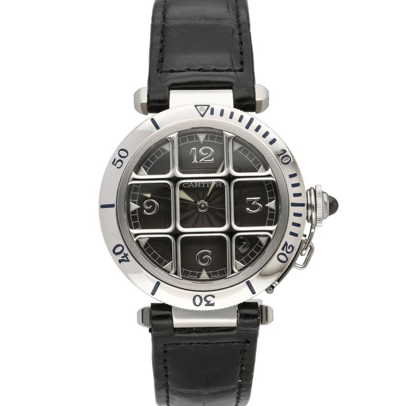 Cartier カルティエ/パシャグリッド／裏スケ／替ベルト付き/W3105255//482*****/Aランク/91