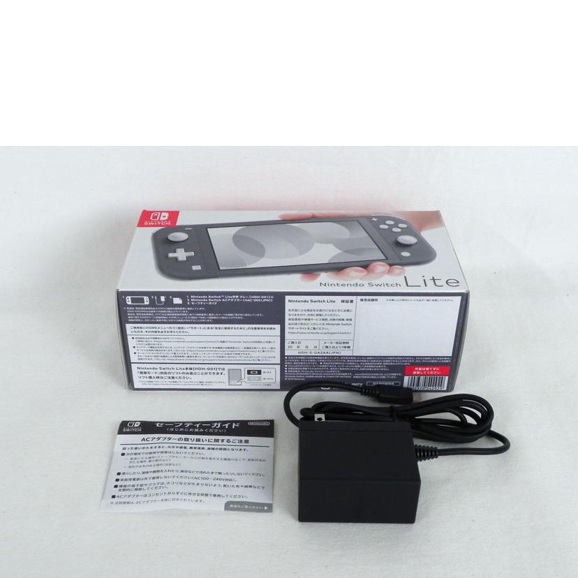 Nintendo 任天堂/Nintendo　Switch　Lite　／　グレー/HDH-S-GAZAA//XJJ70028703726/Aランク/81