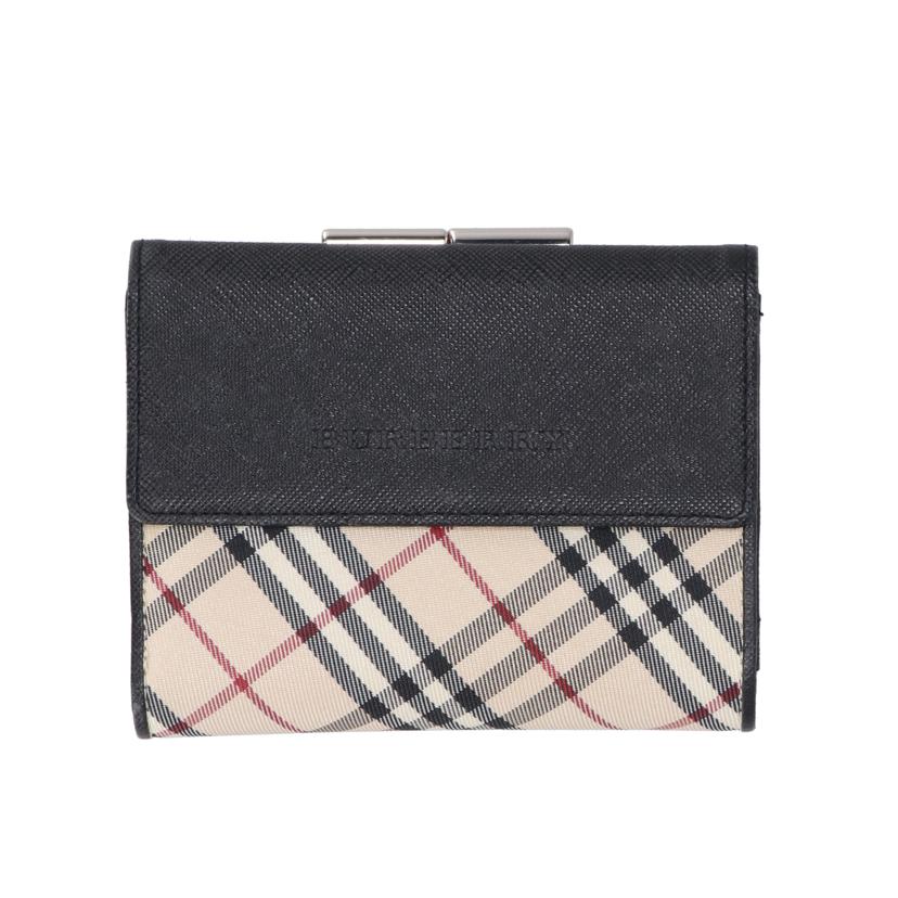 BURBERRY バーバリー/ノバチェック柄／がま口二つ折り財布//Aランク/18