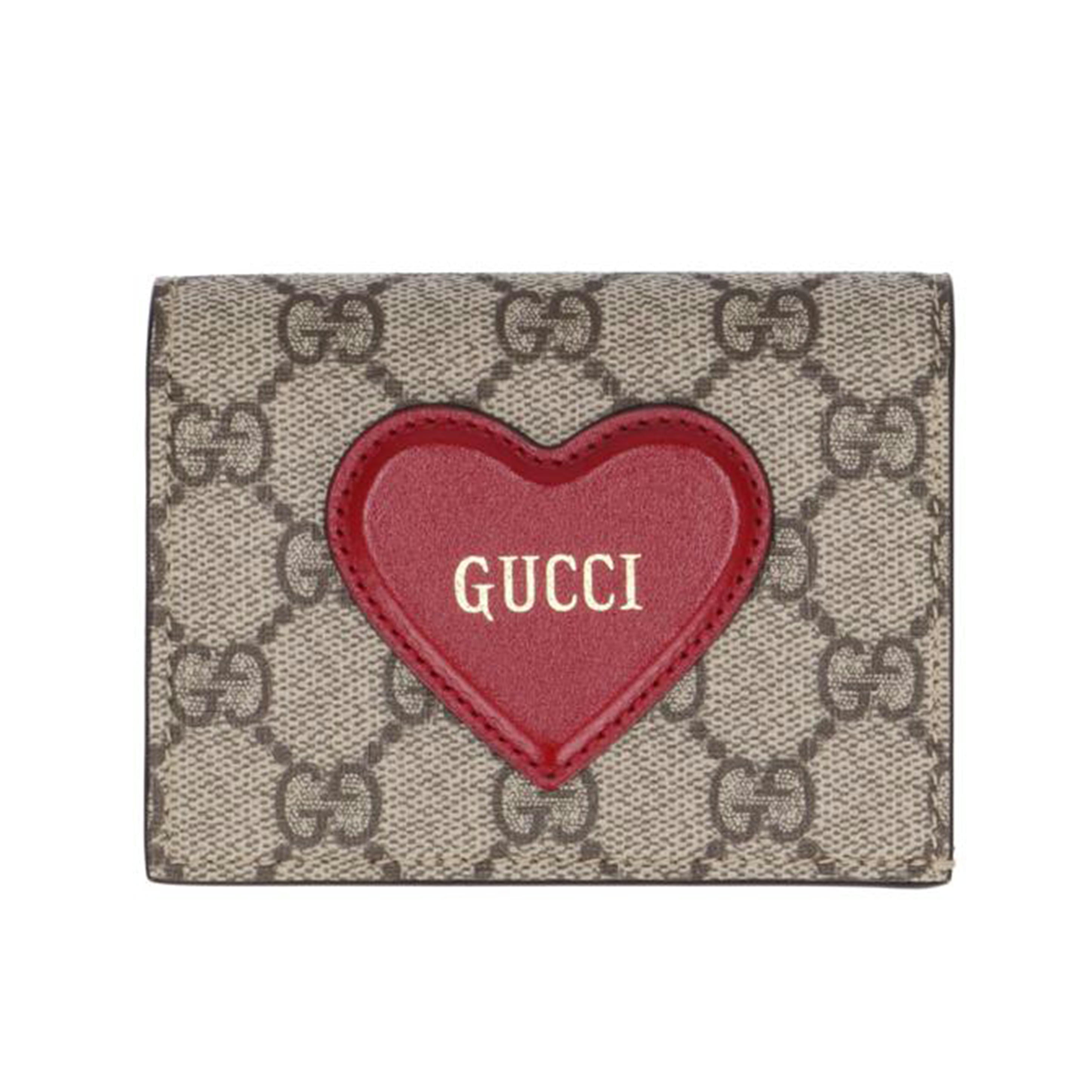 GUCCI グッチ/GGスプリームハートモチーフコンパクトウォレット/648848//095*/Aランク/91