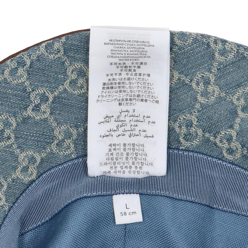 GUCCI グッチ/ホースビット／GGデニムバケットハット/836220 3HBCY//ｻｲｽﾞ:L(58)/Aランク/91