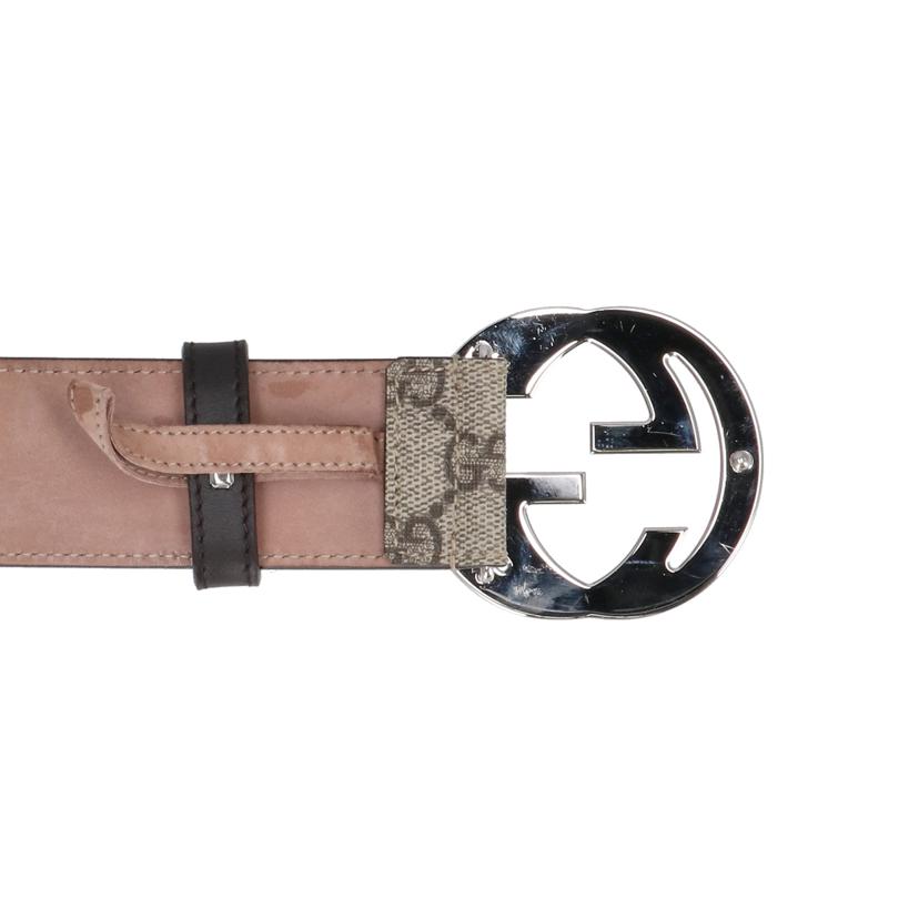 GUCCI グッチ/インターロッキングGバックル付きベルト/411924･KGDHN//ｻｲｽﾞ:32(80)/ABランク/91