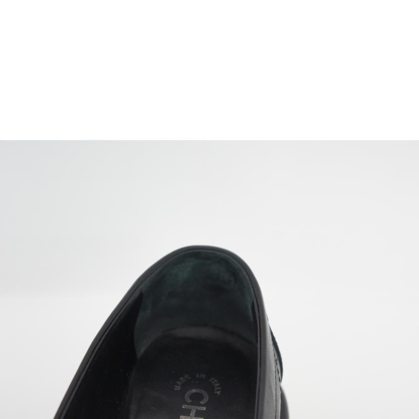 CHANEL シャネル/マトラッセココマーク　レザーローファー／黒/G45074//ABランク/20