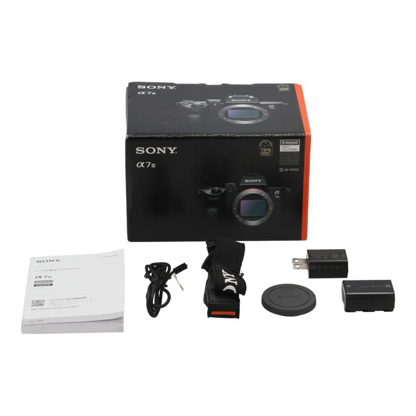 SONY ソニー　/ミラーレス一眼　ボディ／α7III/ILCE-7M3 ﾎﾞﾃﾞｨ//3097792/Bランク/19