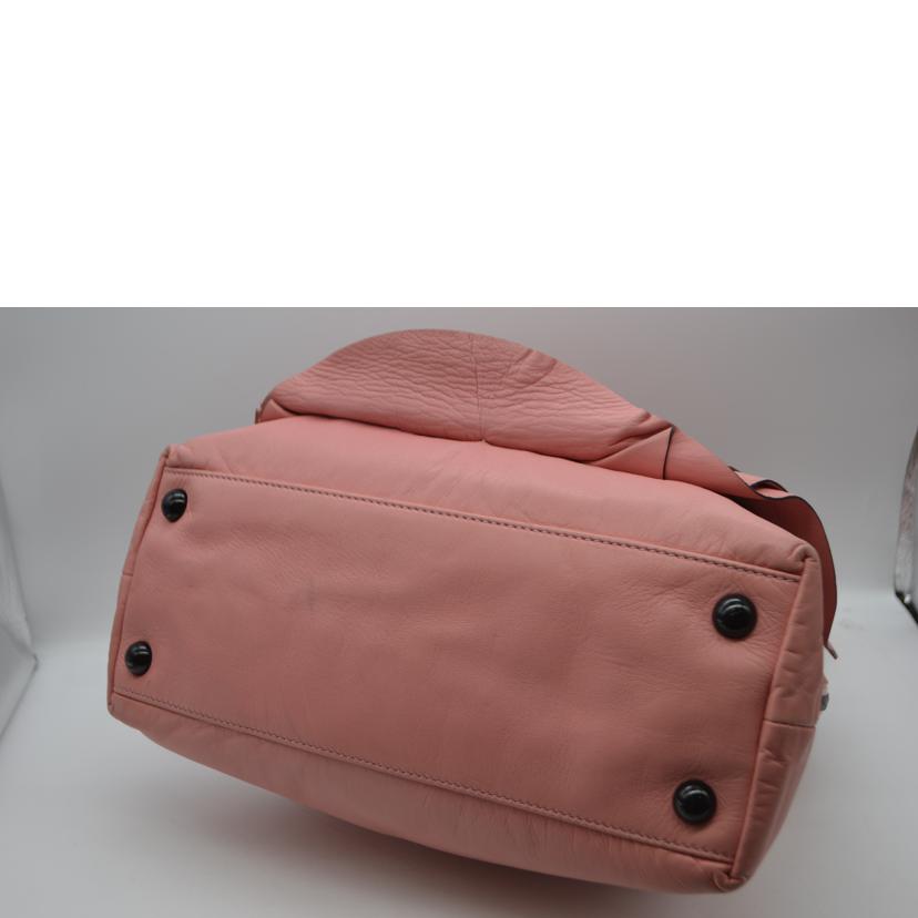 VALENTINO ヴァレンティノ/ローズオールレザーハンド／サーモンピンク//BFA*********/Bランク/89