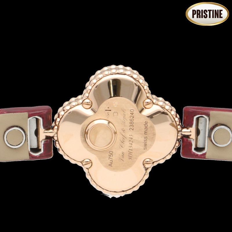 Van　Cleef　＆　Arpels ヴァンクリーフ＆アーペルズ/スウィートアルハンブラウォッチ・ホワイトシェル×RG／クオーツ/VCARO8SF00//HH1*****/SAランク/75