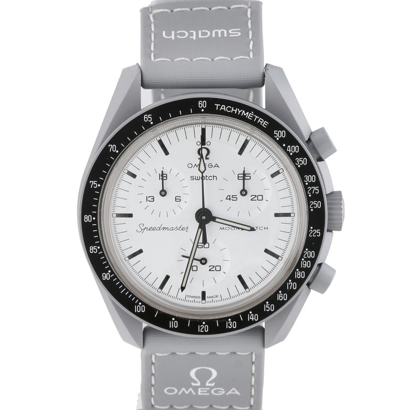 OMEGA×swatch オメガ×スウォッチ/ムーンスウォッチ1965／バイオセラミック／クオーツ/SO33M106//SAランク/84