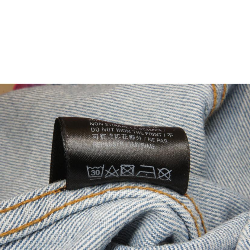 BALENCIAGA/BBロゴスプレーグラフィックデニムジャケット2021AW//ABランク/92