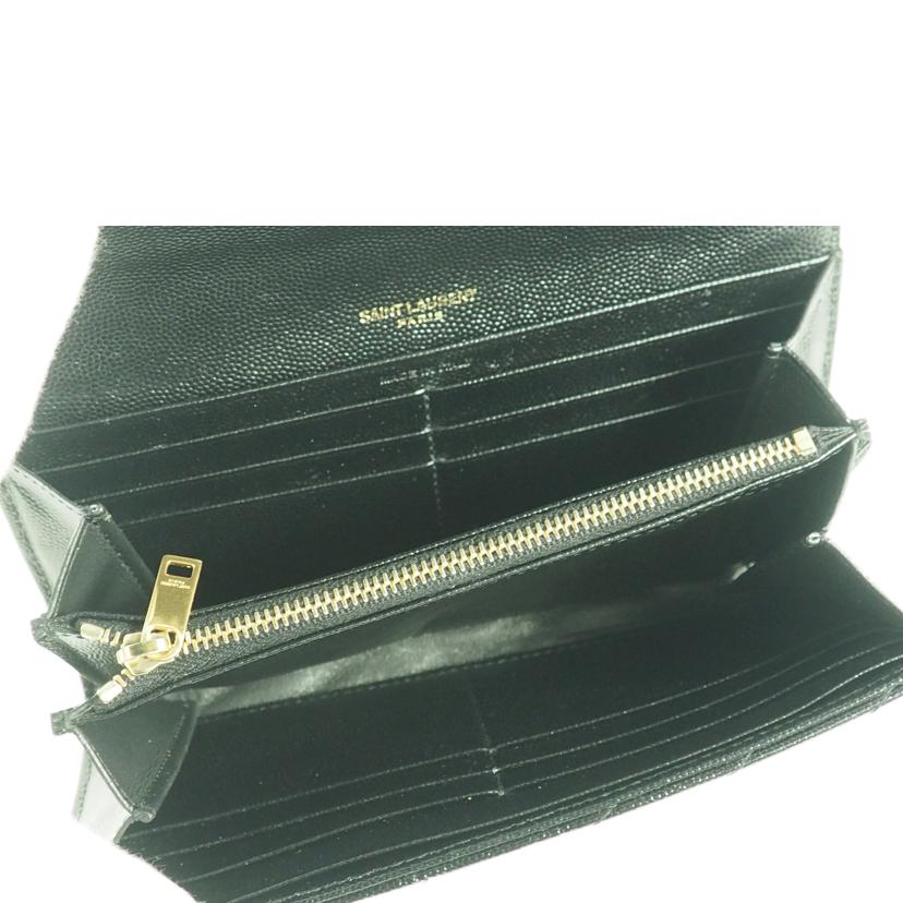 SAINTLAUREN サンローラン/二つ折り長財布／モノグラム　ラージフラップ/GUE372264･0910//Bランク/79
