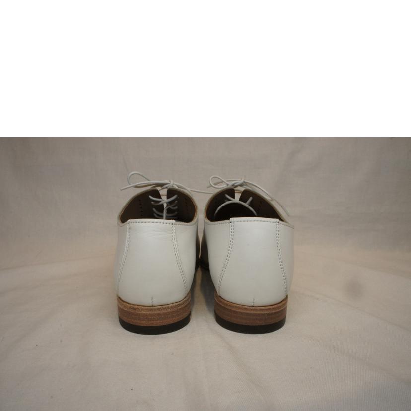 HERMES エルメス/ホワイトレザーシューズ/パンチドゥキャップトゥ//ABランク/92