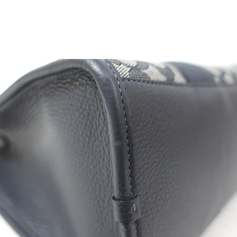 COACH コーチ/シグネチャー 2WAY ショルダーバッグ スクエア ネイビー系/CY367//Aランク/65