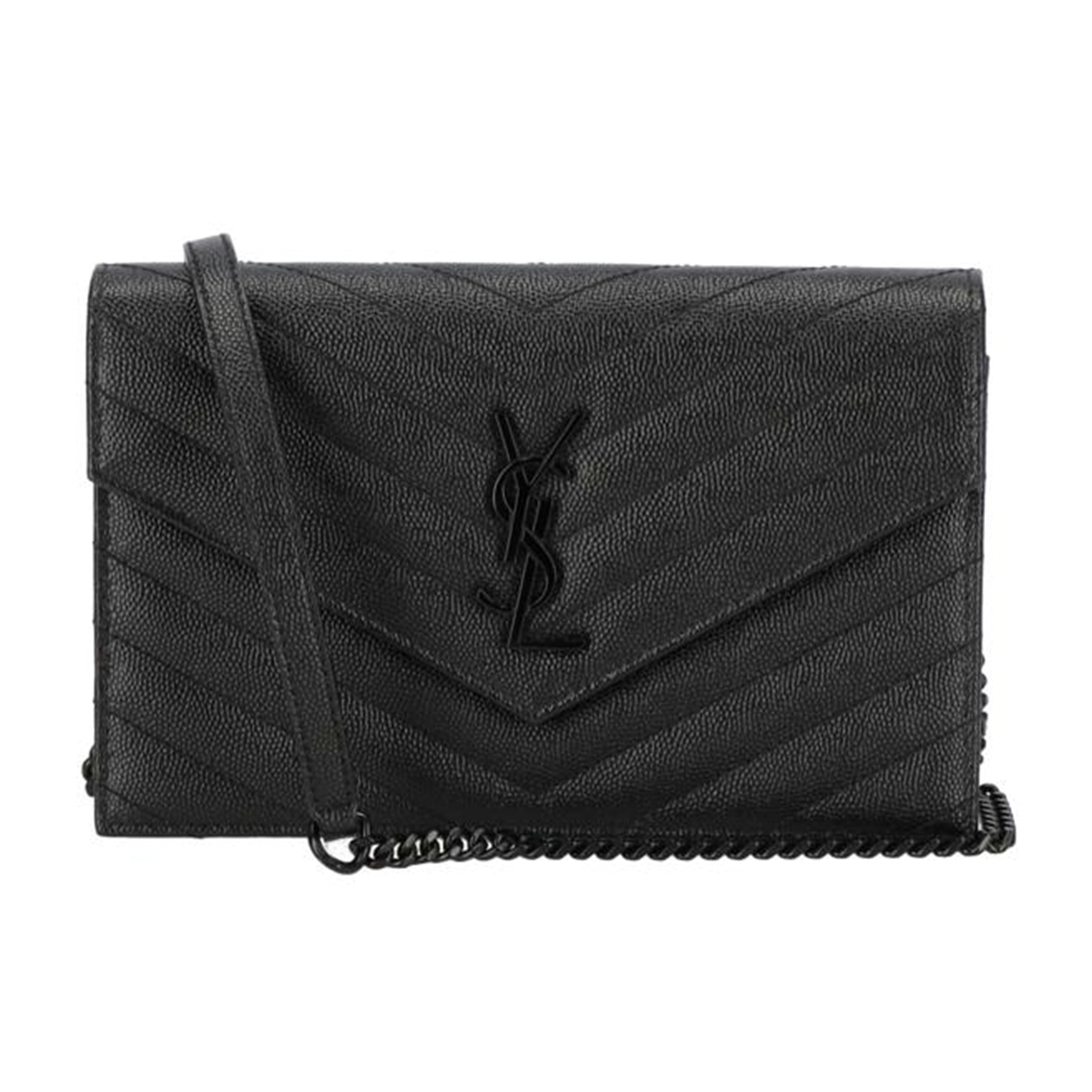 SAINT　LAURENT サンローラン/モノグラムサンローランエンベロープチェーンウォレット/393953//112*/SAランク/18