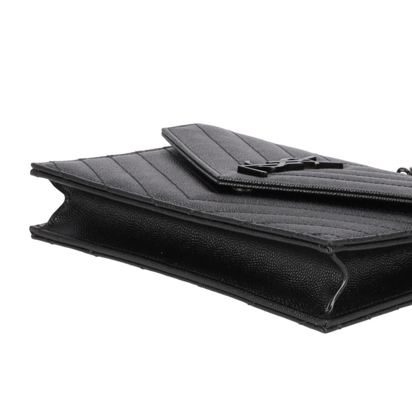 SAINT　LAURENT サンローラン/モノグラムサンローランエンベロープチェーンウォレット/393953//112*/SAランク/18