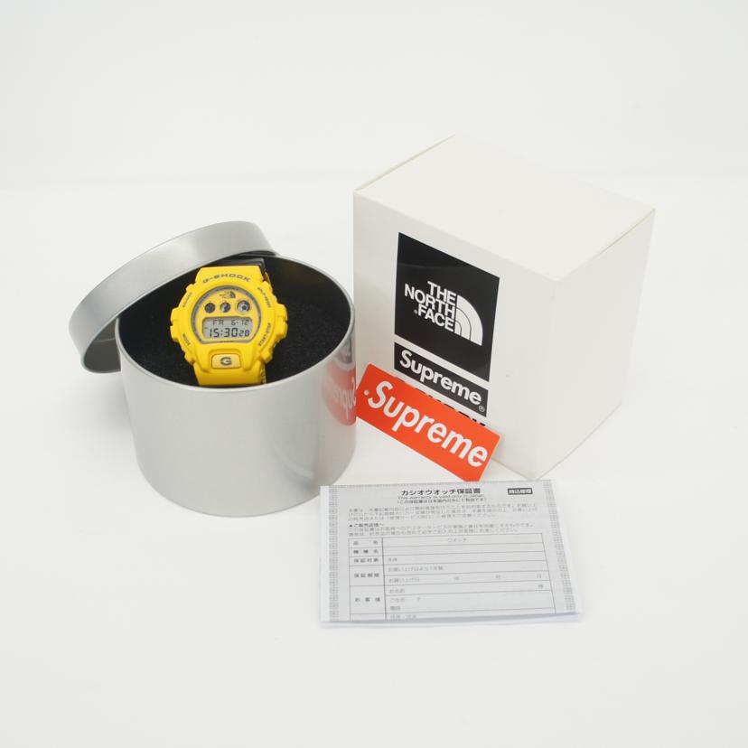 CASIO カシオ/G－SHOCKシュプリ-ム×ノ-スフェイス/トリプルコラボ/クォ-ツ/DW-6900NS-9JR//ABランク/18