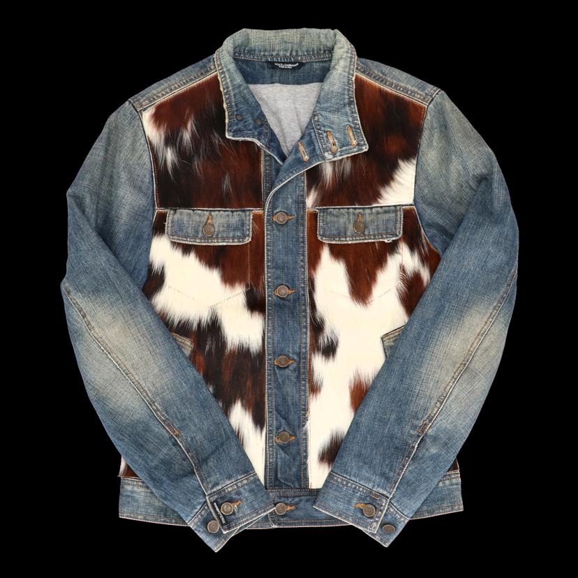 DOLCE＆GABBANA ドルチェ＆ガッバーナ/アーカイブ／ハラコデニムジャケット／サイズ48//Aランク/92