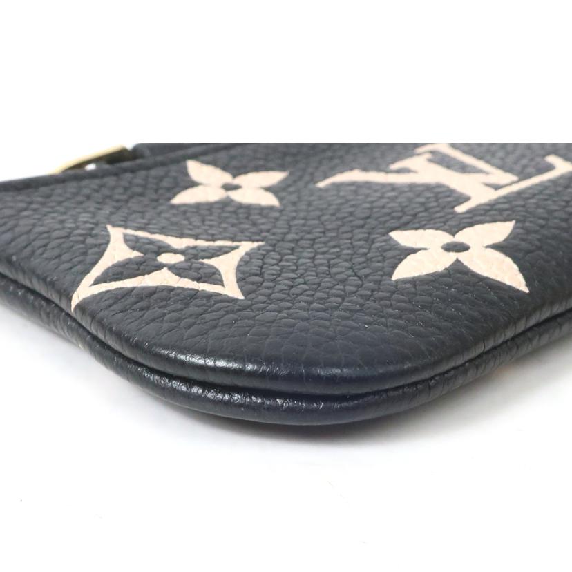 LOUIS VUITTON ルイ・ヴィトン/ポシェット・クレ　ブラック　ベージュ／　モノグラム・アンプラント　コインケース　ミニポーチ/M80885//CT0***/ABランク/65