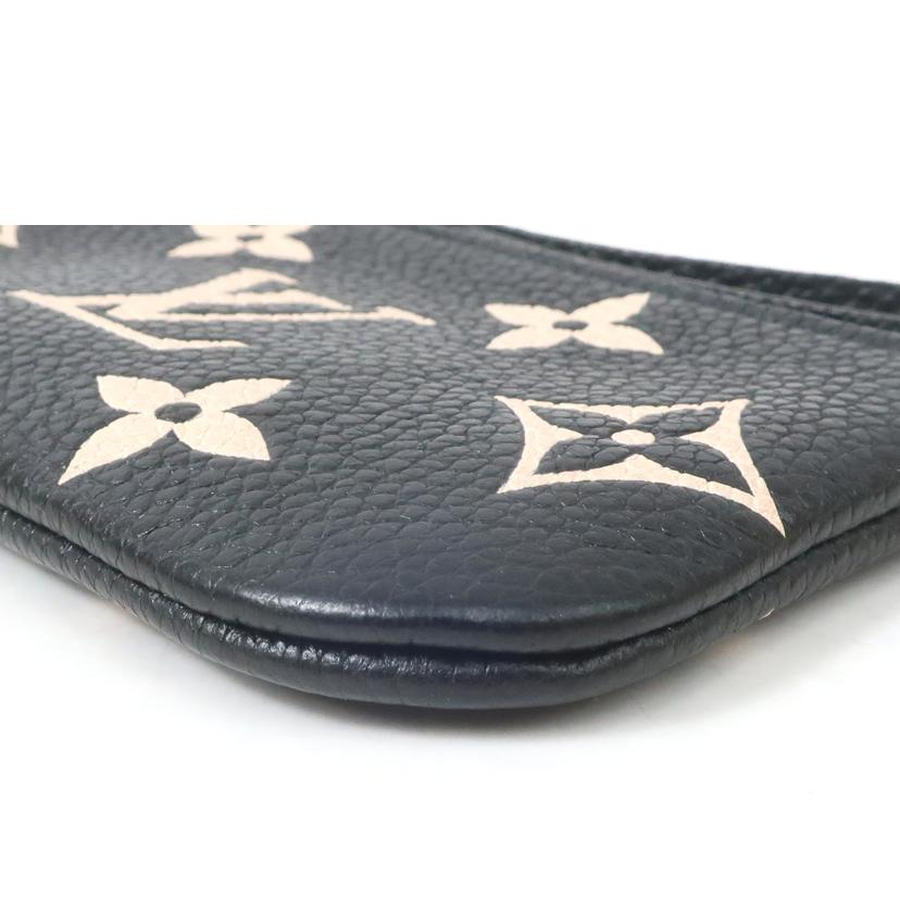LOUIS VUITTON ルイ・ヴィトン/ポシェット・クレ　ブラック　ベージュ／　モノグラム・アンプラント　コインケース　ミニポーチ/M80885//CT0***/ABランク/65