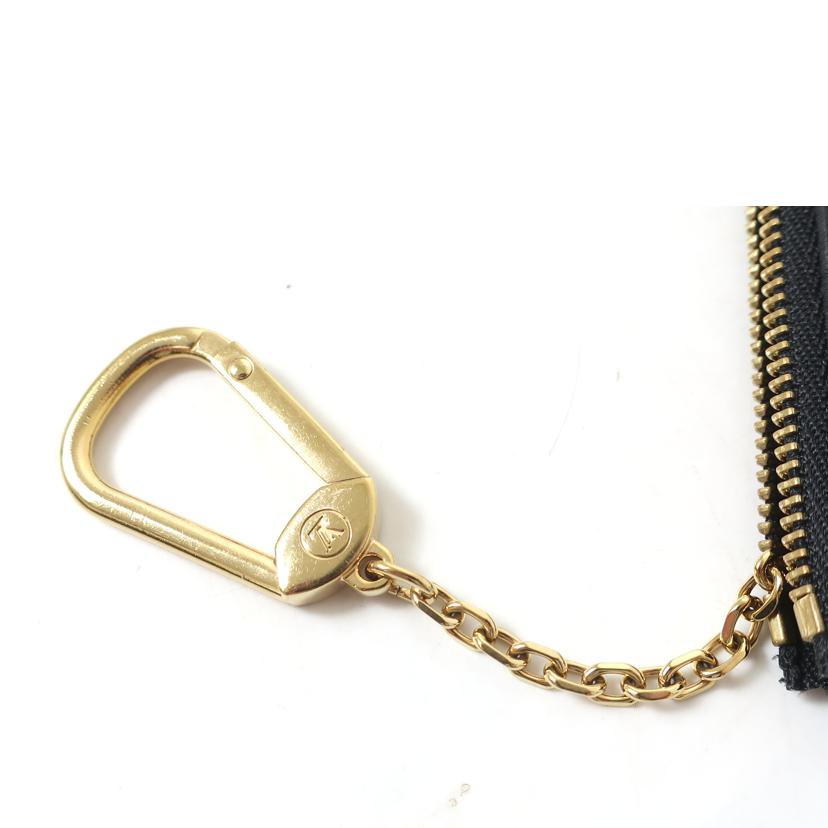 LOUIS VUITTON ルイ・ヴィトン/ポシェット・クレ　ブラック　ベージュ／　モノグラム・アンプラント　コインケース　ミニポーチ/M80885//CT0***/ABランク/65